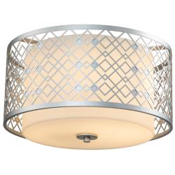 Ziggy Flush Mount in Laquered Silver