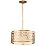 Ziggy Large Pendant in Laquered Gold
