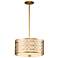 Ziggy Large Pendant in Laquered Gold