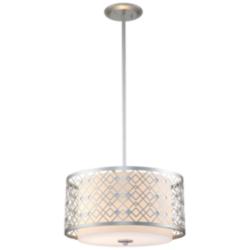Ziggy Large Pendant in Laquered Silver