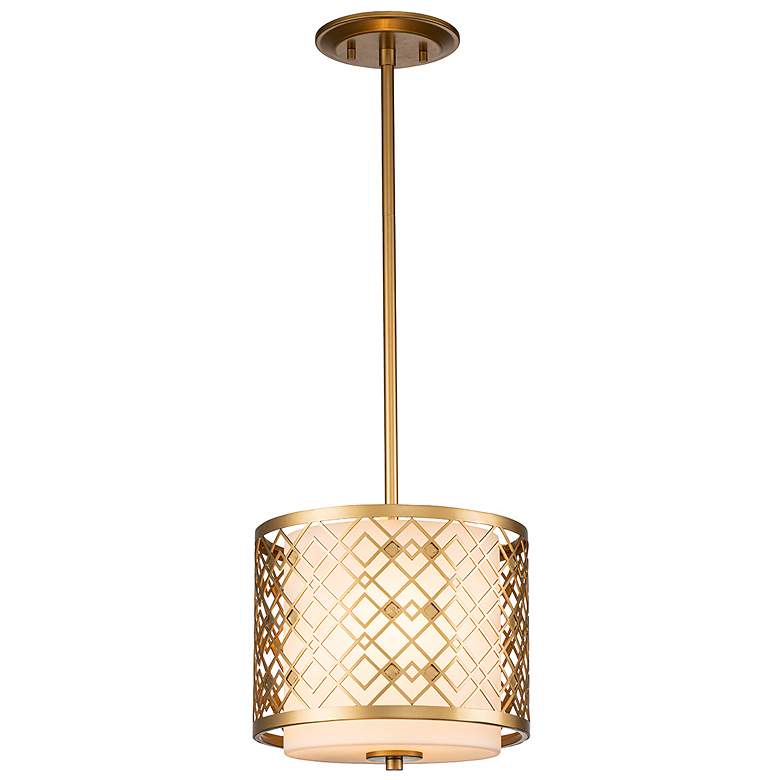 Image 1 Ziggy Mini Pendant in Laquered Gold