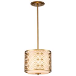 Ziggy Mini Pendant in Laquered Gold
