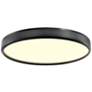 Zigrina 12" LED 3CCT Luxury Braided Black Knurl Ceiling Flush Mount Li