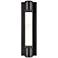 Zigrina 18" High Satin Brushed Black 2-Light LED Wall Sconce
