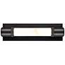 3_Zigrina 18" High Satin Brushed Black 2-Light LED Wall Sconce more views