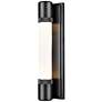 5_Zigrina 18" High Satin Brushed Black 2-Light LED Wall Sconce more views