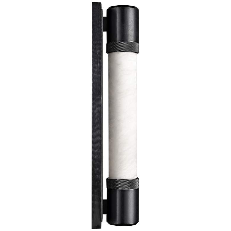 Image 6 Zigrina 18" High Satin Brushed Black 2-Light LED Wall Sconce more views