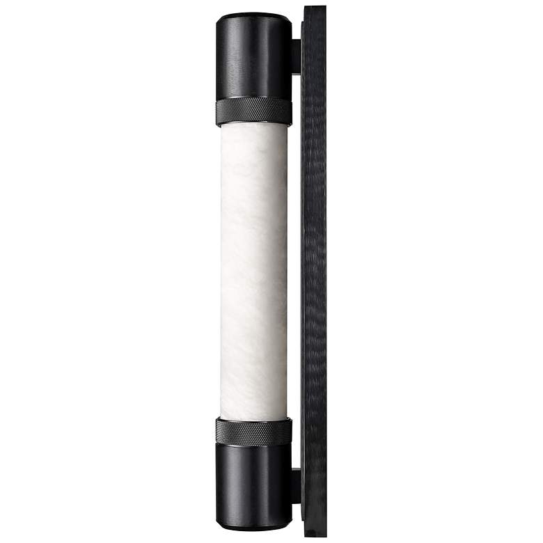 Image 7 Zigrina 18" High Satin Brushed Black 2-Light LED Wall Sconce more views