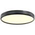 Zigrina 18" LED 3CCT Luxury Braided Black Knurl Ceiling Flush Mount Li