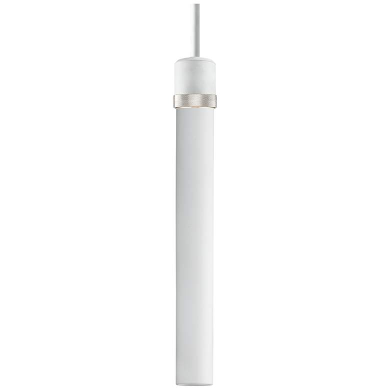 Image 1 Zigrina 3 inch E26 Cylindrical Pendant 18 inch Frosted Glass, White &#38;