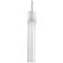 Zigrina 3" LED 3CCT Cylindrical Pendant, 12" Clear Glass Matte Wh