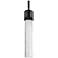 Zigrina 3" LED 3CCT Cylindrical Pendant 12" Crackled Glass and Bl