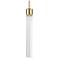 Zigrina 3" LED 3CCT Cylindrical Pendant, 18" Clear Glass, Aged Br