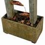 3_Zigzag Zen 47 3/4" High Slate and Copper Cascading Floor Fountain more views
