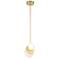 Zill 6 1/4" Wide Lily Gold LED Mini Pendant