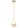 2_Zill 6 1/4" Wide Lily Gold LED Mini Pendant more views