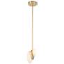 3_Zill 6 1/4" Wide Lily Gold LED Mini Pendant more views