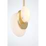 4_Zill 6 1/4" Wide Lily Gold LED Mini Pendant more views