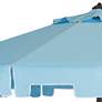 Thumbnail3 of Zimmerman Blue 9' Aluminum Market Umbrella with Flap more views