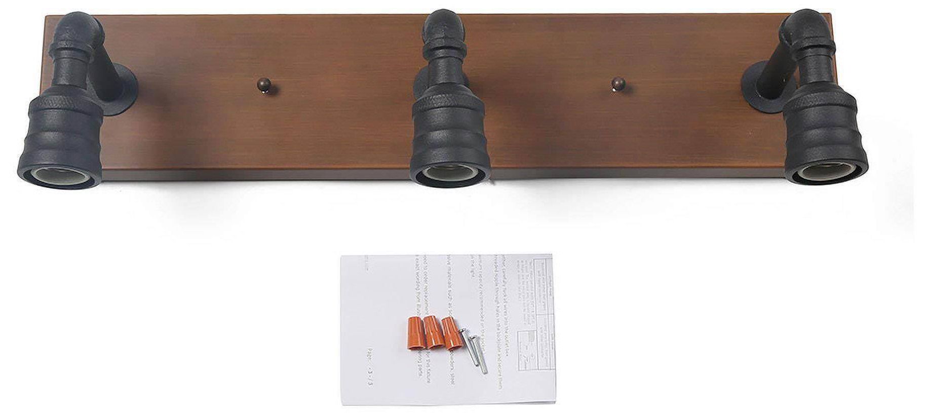 Image 6 Zimra 22.2" Wide Brown 3-Light Bathroom Vanity Light more views