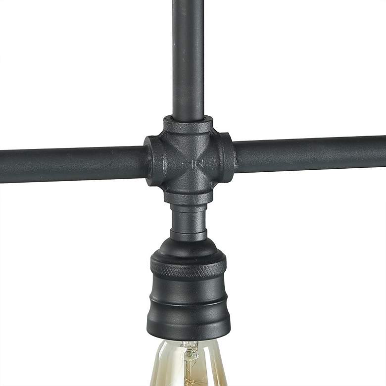 Image 4 Zimra 44" Wide Black 4-Light Island Chandelier more views