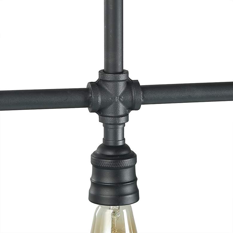 Image 4 Zimra 44 inch Wide Black 4-Light Island Chandelier more views