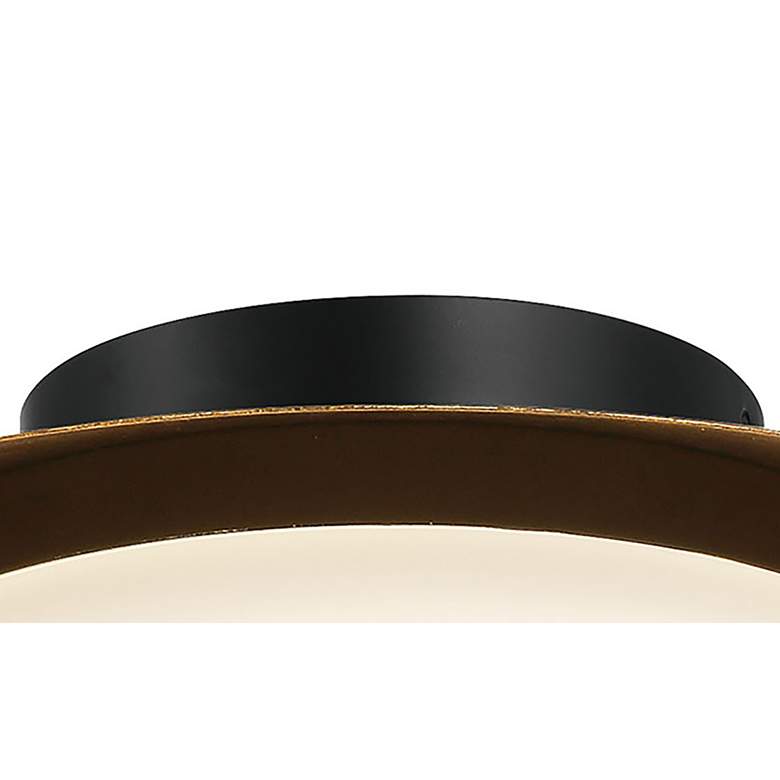 Image 3 Zinola 15" Wide Halcyon Gold LED Ceiling Light more views