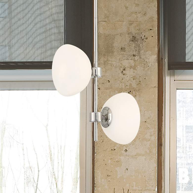 Image 1 Zio 10.25" Wide  Polished Nickel 2 Light Pendant