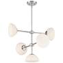 2_Zio 24" Wide Polished Nickel 5 Light Chandelier