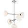Zio 24" Wide Polished Nickel 5 Light Chandelier