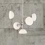 1_Zio 24" Wide Polished Nickel 5 Light Chandelier