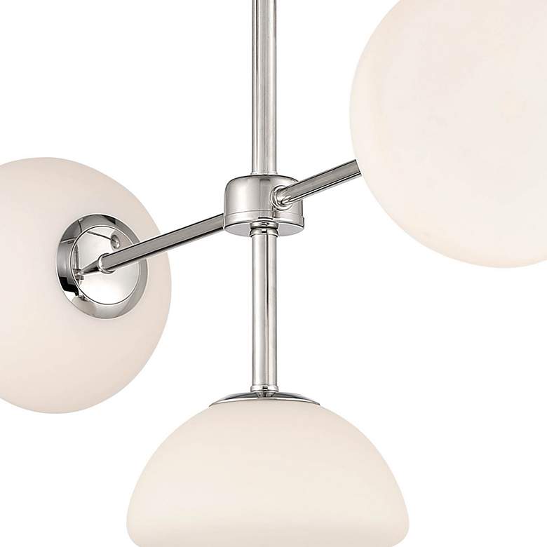 Image 3 Zio 24" Wide Polished Nickel 5 Light Chandelier more views