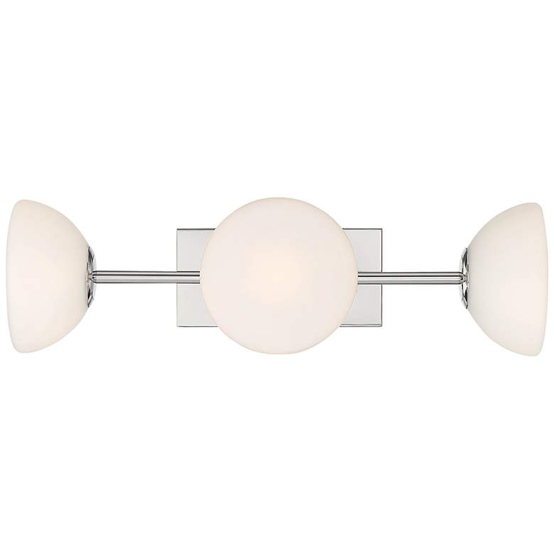 Image 4 Zio 24 inch Wide Polished Nickel Metal 3-Light Vanity Bath Light more views