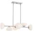Zio 36" Wide Polished Nickel 6-Light Island Chandelier