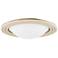 Zion 16" Wide Patina Brass LED Ceiling Light