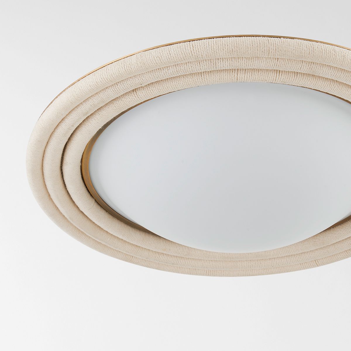 Image 2 Zion 16" Wide Patina Brass LED Ceiling Light more views