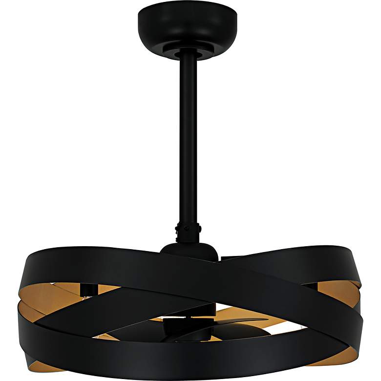 Image 3 Zito 3-Light Matte Black Ceiling Fan Light more views