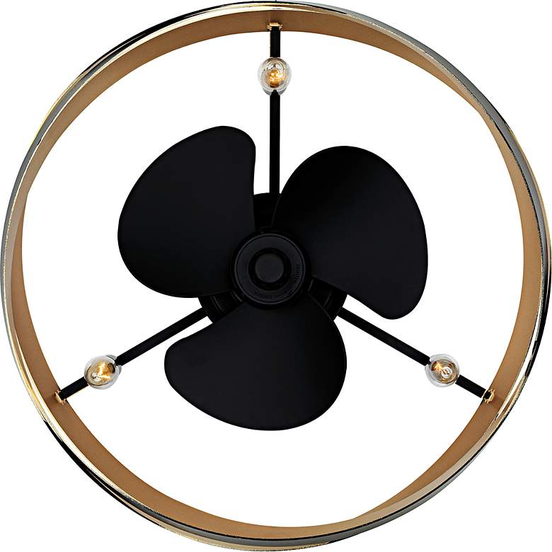 Image 5 Zito 3-Light Matte Black Ceiling Fan Light more views