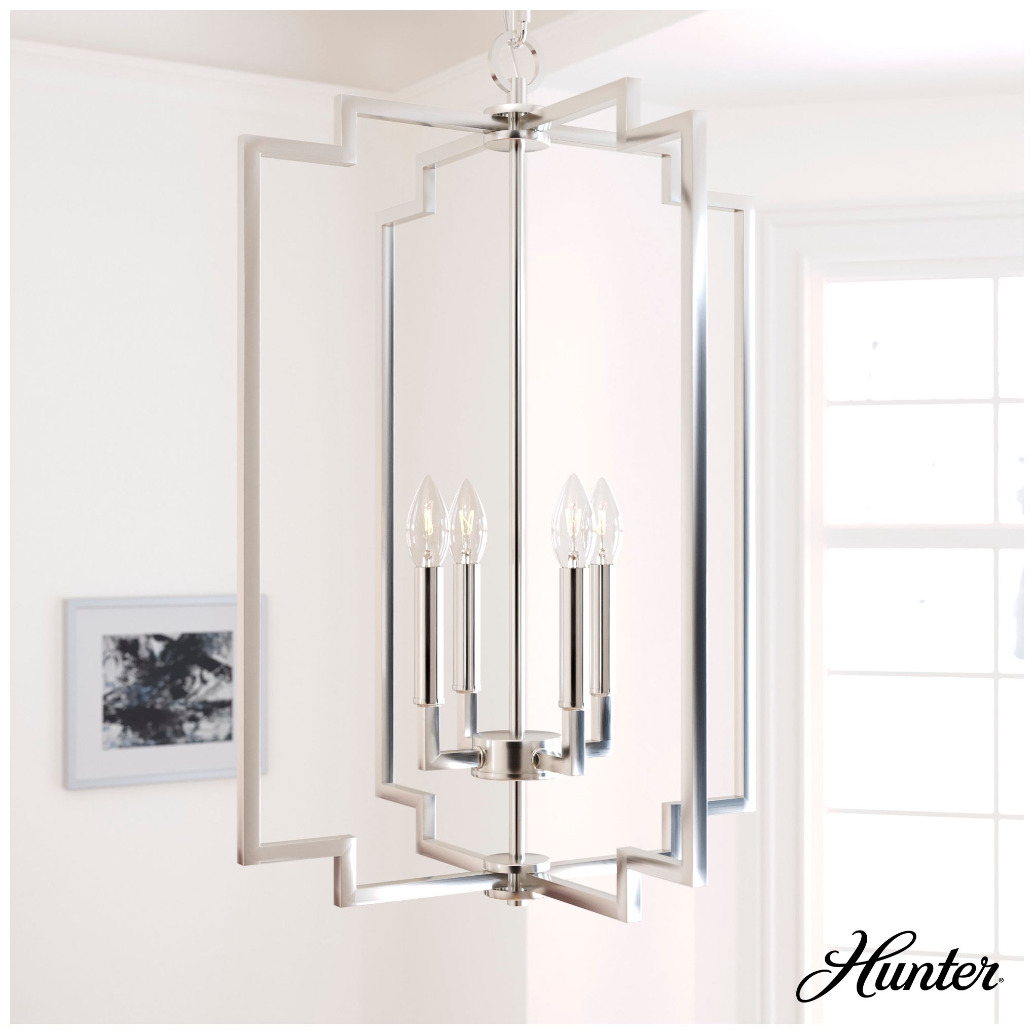 Image 6 Zoanne 4 Light Pendant 26H BN more views