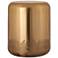 Zoe 14" Wide Polished Gold Metal Round Side Table