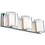 1_Zoe 20" Wide Chrome 3-Light LED Bath Light