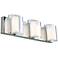 Zoe 20" Wide Chrome 3-Light LED Bath Light