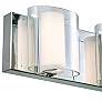 2_Zoe 20" Wide Chrome 3-Light LED Bath Light more views