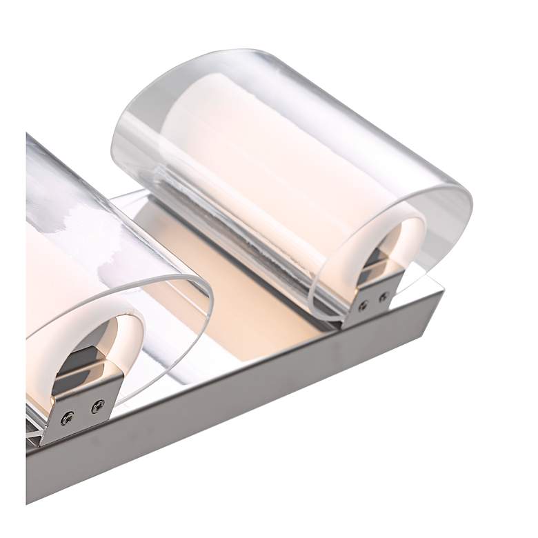 Image 3 Zoe 20" Wide Chrome 3-Light LED Bath Light more views