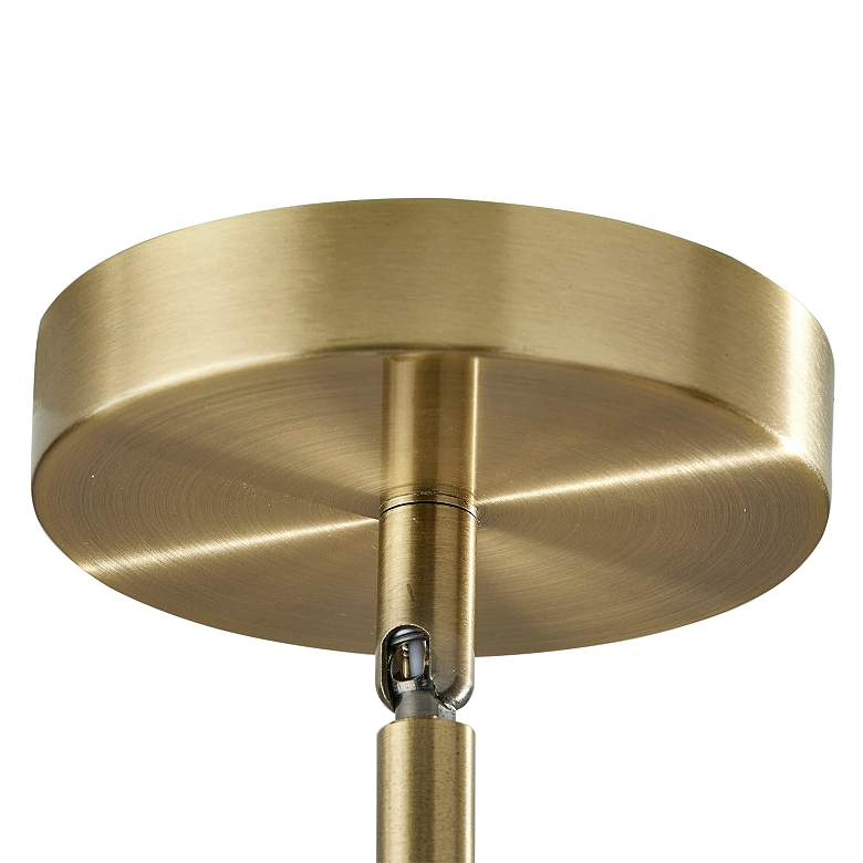 Image 6 Zoe 25 1/2" Wide Antique Brass Metal 3-Light Chandelier more views