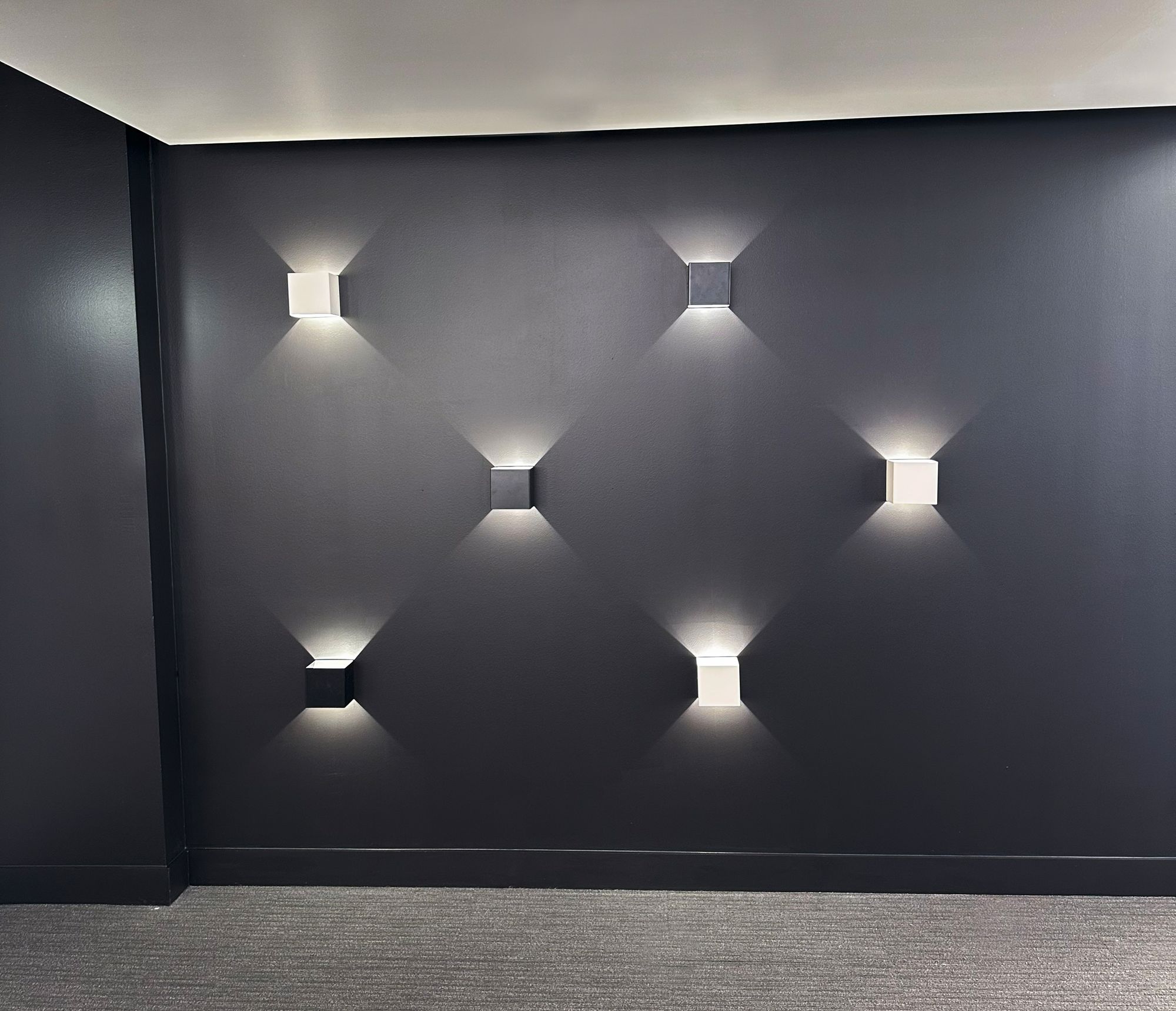 Image 3 Zoe 5" High Black LED Wall Sconce with White Acrylic Shade more views