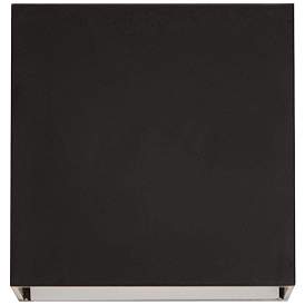 Image1 of Zoe 5" High Black Square Wall Wash LED Wall Sconce
