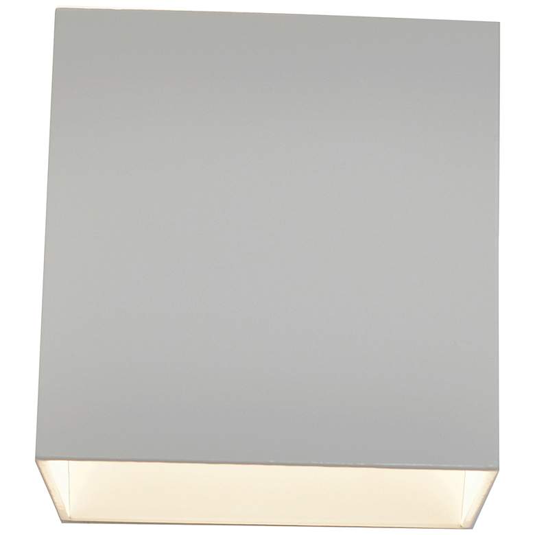 Image 2 Zoe 5" High White Square Wall Wash LED Wall Sconce more views