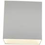 Zoe 5" High White Square Wall Wash LED Wall Sconce