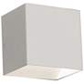 3_Zoe 5" High White Square Wall Wash LED Wall Sconce more views